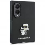 Husa Karl Lagerfeld Saffiano Karl and Choupette Pin compatibila cu Samsung Galaxy Z Fold 8, Negru 4 - lerato.ro