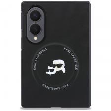 Huse si carcase Samsung Galaxy Z Fold 8, Husa Karl Lagerfeld Karl & Choupette Pins cu MagSafe compatibila cu Samsung Galaxy Z Fold 8, Negru, lerato.ro