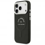 Carcasa Karl Lagerfeld Embossed Open Ring RSG Logo cu MagSafe compatibila cu iPhone 17 Pro Max / 18 Pro Max, Negru 3 - lerato.ro