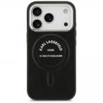 Carcasa Karl Lagerfeld Embossed Open Ring RSG Logo cu MagSafe compatibila cu iPhone 17 Pro Max / 18 Pro Max, Negru 2 - lerato.ro