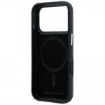 Carcasa Karl Lagerfeld Grained Allover Logo cu MagSafe compatibila cu iPhone 17 Pro, Burgundy 8 - lerato.ro