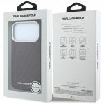 Carcasa Karl Lagerfeld Grained Allover Logo cu MagSafe compatibila cu iPhone 17 Pro, Burgundy 9 - lerato.ro