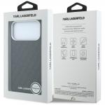Carcasa Karl Lagerfeld Grained Allover Logo cu MagSafe compatibila cu iPhone 17 Pro Max / 18 Pro Max, Negru 9 - lerato.ro