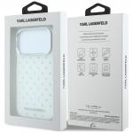Carcasa Karl Lagerfeld IML Rhinestones Allover compatibila cu iPhone 17 Pro Max / 18 Pro Max, Alb 9 - lerato.ro
