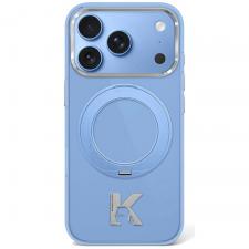 Huse si carcase iPhone 17 Pro Max, Carcasa Karl Lagerfeld IML Ring Stand 360 cu MagSafe compatibila cu iPhone 17 Pro Max / 18 Pro Max, Albastru, lerato.ro