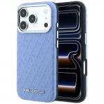 Husa Karl Lagerfeld Grained Allover Logo cu MagSafe compatibila cu iPhone 18 Pro Max / 17 Pro Max, Albastru 4 - lerato.ro