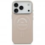 Husa Karl Lagerfeld Embossed Open Ring RSG Logo cu MagSafe compatibila cu iPhone 18 Pro Max / 17 Pro Max, Roz 2 - lerato.ro