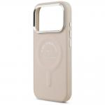 Husa Karl Lagerfeld Embossed Open Ring RSG Logo cu MagSafe compatibila cu iPhone 18 Pro Max / 17 Pro Max, Roz 7 - lerato.ro