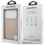 Husa Karl Lagerfeld Embossed Open Ring RSG Logo cu MagSafe compatibila cu iPhone 18 Pro Max / 17 Pro Max, Roz 9 - lerato.ro