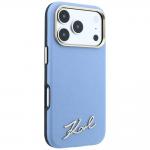 Husa Karl Lagerfeld Saffiano Small Script Metal Logo cu MagSafe compatibila cu iPhone 18 Pro Max / 17 Pro Max, Albastru 5 - lerato.ro
