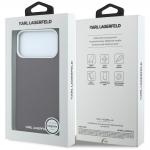 Husa Karl Lagerfeld Grained Elongated Logo cu MagSafe compatibila cu iPhone 18 Pro Max / 17 Pro Max, Burgundy 9 - lerato.ro