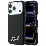 Husa Karl Lagerfeld Saffiano Small Script Metal Logo cu MagSafe compatibila cu iPhone 18 Pro Max / 17 Pro Max, Negru 4 - lerato.ro