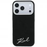 Husa Karl Lagerfeld Saffiano Small Script Metal Logo cu MagSafe compatibila cu iPhone 18 Pro Max / 17 Pro Max, Negru 2 - lerato.ro