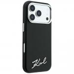 Husa Karl Lagerfeld Saffiano Small Script Metal Logo cu MagSafe compatibila cu iPhone 18 Pro Max / 17 Pro Max, Negru 5 - lerato.ro