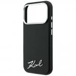 Husa Karl Lagerfeld Saffiano Small Script Metal Logo cu MagSafe compatibila cu iPhone 18 Pro Max / 17 Pro Max, Negru 7 - lerato.ro