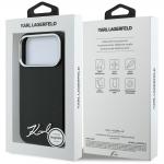 Husa Karl Lagerfeld Saffiano Small Script Metal Logo cu MagSafe compatibila cu iPhone 18 Pro Max / 17 Pro Max, Negru 9 - lerato.ro