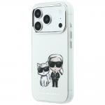 Husa Karl Lagerfeld Smooth Karl and Choupette Bodies Sketch cu MagSafe compatibila cu iPhone 18 Pro Max / 17 Pro Max, Bej 3 - lerato.ro