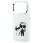 Husa Karl Lagerfeld Smooth Karl and Choupette Bodies Sketch cu MagSafe compatibila cu iPhone 18 Pro Max / 17 Pro Max, Bej 7 - lerato.ro