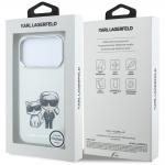Husa Karl Lagerfeld Smooth Karl and Choupette Bodies Sketch cu MagSafe compatibila cu iPhone 18 Pro Max / 17 Pro Max, Bej 9 - lerato.ro
