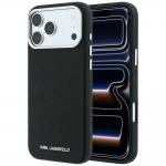 Husa Karl Lagerfeld Grained Elongated Logo cu MagSafe compatibila cu iPhone 18 Pro Max / 17 Pro Max, Negru 4 - lerato.ro