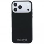 Husa Karl Lagerfeld Grained Elongated Logo cu MagSafe compatibila cu iPhone 18 Pro Max / 17 Pro Max, Negru 2 - lerato.ro