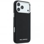 Husa Karl Lagerfeld Grained Elongated Logo cu MagSafe compatibila cu iPhone 18 Pro Max / 17 Pro Max, Negru 5 - lerato.ro