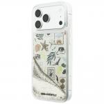 Husa Karl Lagerfeld Liquid Glitter Beach and Sand compatibila cu iPhone 18 Pro Max / 17 Pro Max, Bej 3 - lerato.ro