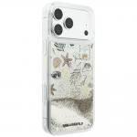 Husa Karl Lagerfeld Liquid Glitter Beach and Sand compatibila cu iPhone 18 Pro Max / 17 Pro Max, Bej 5 - lerato.ro