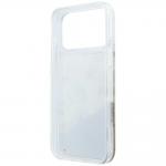 Husa Karl Lagerfeld Liquid Glitter Beach and Sand compatibila cu iPhone 18 Pro Max / 17 Pro Max, Bej 8 - lerato.ro