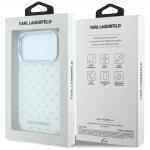Husa Karl Lagerfeld IML Rhinestones Allover Logo compatibila cu iPhone 18 Pro / 17 Pro, Alb 9 - lerato.ro