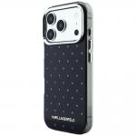 Husa Karl Lagerfeld IML Rhinestones Allover Logo compatibila cu iPhone 18 Pro / 17 Pro, Negru 3 - lerato.ro