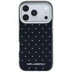 Husa Karl Lagerfeld IML Rhinestones Allover Logo compatibila cu iPhone 18 Pro / 17 Pro, Negru 2 - lerato.ro