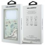 Husa Karl Lagerfeld Liquid Glitter Beach & Sand compatibila cu iPhone 18 Pro / 17 Pro, Bej 9 - lerato.ro