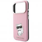 Husa Karl Lagerfeld Smooth Choupette Sketch cu MagSafe compatibila cu iPhone 18 Pro / 17 Pro, Roz 8 - lerato.ro