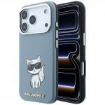Husa Karl Lagerfeld Smooth Choupette Sketch cu MagSafe compatibila cu iPhone 18 Pro / 17 Pro, Albastru 4 - lerato.ro