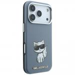 Husa Karl Lagerfeld Smooth Choupette Sketch cu MagSafe compatibila cu iPhone 18 Pro / 17 Pro, Albastru 5 - lerato.ro