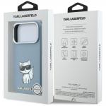 Husa Karl Lagerfeld Smooth Choupette Sketch cu MagSafe compatibila cu iPhone 18 Pro / 17 Pro, Albastru 9 - lerato.ro