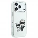 Husa Karl Lagerfeld Smooth Karl and Choupette Bodies Sketch cu MagSafe compatibila cu iPhone 18 Pro / 17 Pro, Bej 5 - lerato.ro
