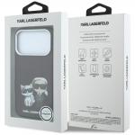 Husa Karl Lagerfeld Smooth Karl and Choupette Bodies Sketch cu MagSafe compatibila cu iPhone 18 Pro / 17 Pro, Burgundy 9 - lerato.ro