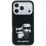 Husa Karl Lagerfeld mooth Karl and Choupette Bodies Sketch cu MagSafe compatibila cu iPhone 18 Pro / 17 Pro, Negru 2 - lerato.ro