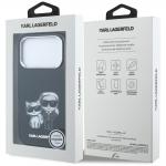 Husa Karl Lagerfeld mooth Karl and Choupette Bodies Sketch cu MagSafe compatibila cu iPhone 18 Pro / 17 Pro, Negru 9 - lerato.ro