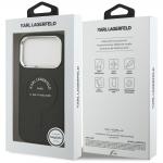 Husa Karl Lagerfeld Embossed Open Ring RSG Logo cu MagSafe compatibila cu iPhone 18 Pro / 17 Pro, Negru 9 - lerato.ro