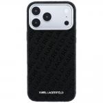 Husa Karl Lagerfeld Grained Allover Logo cu MagSafe compatibila cu iPhone 18 Pro / 17 Pro, Negru 2 - lerato.ro