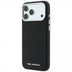 Husa Karl Lagerfeld Grained Elongated Logo cu MagSafe compatibila cu iPhone 18 Pro / 17 Pro, Negru 3 - lerato.ro
