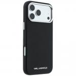 Husa Karl Lagerfeld Grained Elongated Logo cu MagSafe compatibila cu iPhone 18 Pro / 17 Pro, Negru 5 - lerato.ro