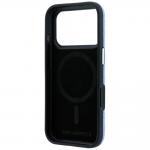 Husa Karl Lagerfeld Grained Allover Logo cu MagSafe compatibila cu iPhone 18 Pro / 17 Pro, Albastru 8 - lerato.ro