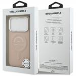 Husa Karl Lagerfeld Embossed Open Ring RSG Logo cu MagSafe compatibila cu iPhone 18 Pro / 17 Pro, Roz 9 - lerato.ro