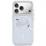 Husa Karl Lagerfeld Script Logo cu MagSafe compatibila cu iPhone 18 Pro / 17 Pro, Transparent 2 - lerato.ro