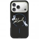 Husa Karl Lagerfeld Script Logo cu MagSafe compatibila cu iPhone 18 Pro / 17 Pro, Negru 2 - lerato.ro