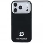 Husa Karl Lagerfeld Grained Choupette Head Metal cu MagSafe compatibila cu iPhone 18 Pro / 17 Pro, Negru 2 - lerato.ro